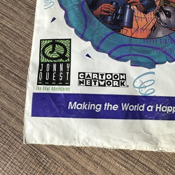 Vintage 1990s New Jonny Quest Cartoon Network 18" Large Balloon M&D - Picture 2 of 8